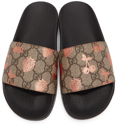 gucci beri|gucci berry print slides.